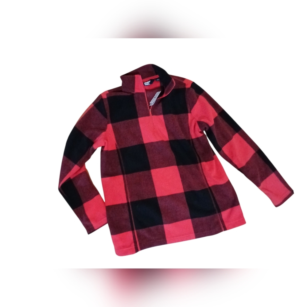 NWT Lands End Anywhere Fleene Heritage Buffalo Plaid Wms Medium